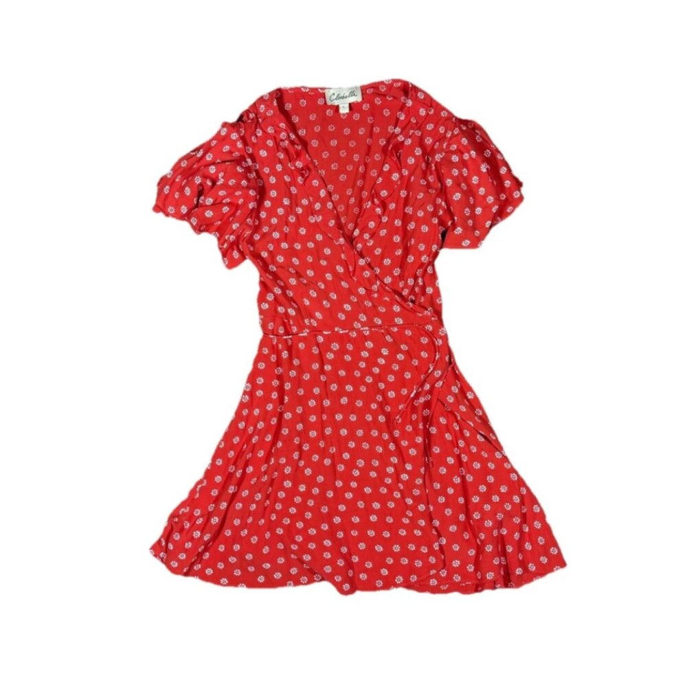Cleobella Red Floral Mini Dress